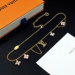 Louis Vuitton Lv Floragram Necklace Gold M03016 - Image 5