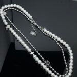 Louis Vuitton Pearls Fusion Necklace Silver M01781 - Image 4