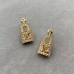 Louis Vuitton Gold Padlock Earrings - Image 2