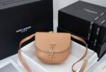 Saint Laurent Kaia Small Smooth Leather Beige - Image 9