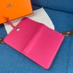 Hermes Dogon Duo Long Wallet Dark Pink 20Cm - Image 8