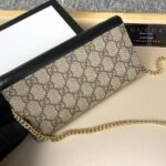 Gucci Gg Marmont Bicolor Wallet On Chain Beige Ebony 19Cm 546585 17Wag 1283 - Image 4