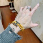Hermes Tournis Tresse Bracelet Yellow H068406Fp9Ot3 - Image 6