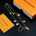 Louis Vuitton Lv Floragram Necklace Gold M03016 - Image 4