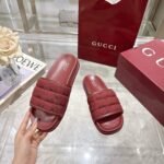 Gucci Men Slide Sandal Red 838089 Fad71 6257 - Image 6