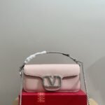 Valentino Garavani Locò Shoulder Bag Pink 27Cm - Image 2