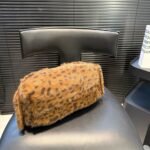 Chanel 25 Small Handbag Faux Leopard Fur And Gold Tone Metal Brown 28Cm - Image 8