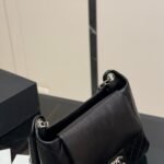 Chanel Hobo Bag Gold Tone Metal In Black 38Cm - Image 6