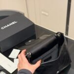 Chanel Hobo Bag Gold Tone Metal In Black 38Cm - Image 9