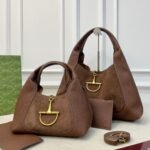 Gucci Softbit Maxi Suede Shoulder Bag Brown 42Cm - Image 7