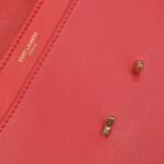 Saint Laurent Le Maillon Satchel In Smooth Leather Red - Image 10