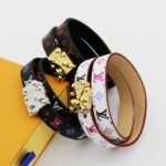 Louis Vuitton X Murakami Lv Signature Bracelet Black M8967E - Image 4