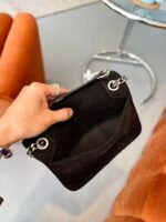 Saint Laurent Niki Medium Quilted Suede Shoulder Bag Black - Image 2