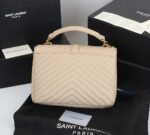 Saint Laurent College Medium In Quilted Leather Beige 24Cm 600279Brm072721 - Image 5