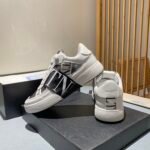 Valentino Vl7N Low-Top Sneaker In Calfskin And Mesh Fabric With Bands Black Xy0S0C58Swfq1X - Image 3