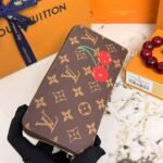 Louis Vuitton X Takashi Murakami Cherry Porte Monnaie Zippy Wallet Brown 19Cm M95006 - Image 4