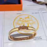 Hermes Mini Clic Kelly Bracelet Yellow And Rose Gold H200004Fo68Gm - Image 5