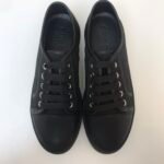Gucci Women’S Leather Top Sneaker Black - Image 2