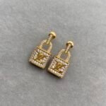 Louis Vuitton Gold Padlock Earrings - Image 4