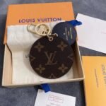 Louis Vuitton Monogram World Tour Key Holder Bag Charm Brown M69317 - Image 3