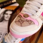 Gucci Women’S Screener Sneaker With Crystals Pink ‎677423 9Sfr0 2587 - Image 2