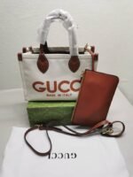 Gucci Medium Tote Bag With Gucci Print Beige 28Cm 772144 Facul 8451 - Image 5