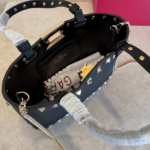 [Super Vip 1:1] Valentino Garavani Mini Rockstud Tote Bag Black 23Cm 7W2P0AT0VSH0NO - Image 4