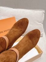 Louis Vuitton Parisienne Ankle Boot Suede Leather Brown - Image 5