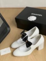 Chanel Mary Janes White And Black G45356 B15113 Nt688 - Image 3