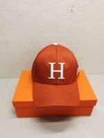 Hermes New Carriage Baseball Cap Orange - Image 3