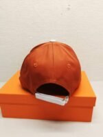 Hermes New Carriage Baseball Cap Orange - Image 4