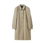 Miumiu Reversible Twill And Check Trench Coat Limestone And Slate Gray Ms2131 1798 F04U0 S Ooo