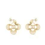 Louis Vuitton Lv Breeze Earrings Gold M02675