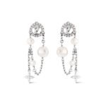 Louis Vuitton Midnight Pearl Earrings Palladium M02888