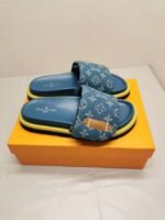 Louis Vuitton Pool Pillow Flat Comfort Mules Blue 1Acjvh - Image 6
