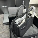 Saint Laurent Sac De Jour Baby In Grained Leather Black 26Cm - Image 5